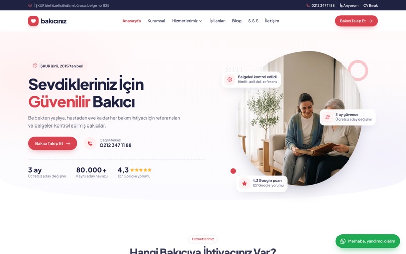 Bakıcınız ana sayfası