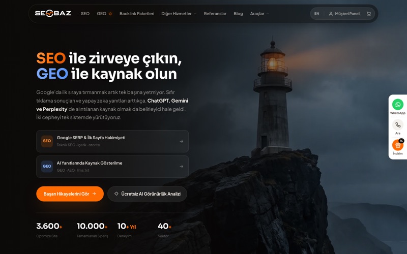 Seobaz ana sayfası